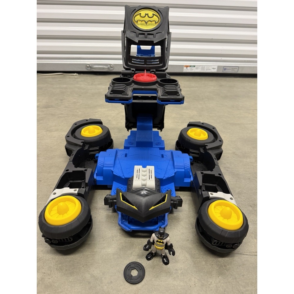 Fisher Price Imaginext DC Transforming BATMAN Batmobile R/C Car - Tested Works - Picture 7 of 15